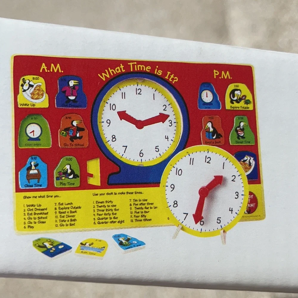 Paz’s Learning Time: What Time is it? Puzzle Ready Educational Toy - Learn - Picture 13 of 15